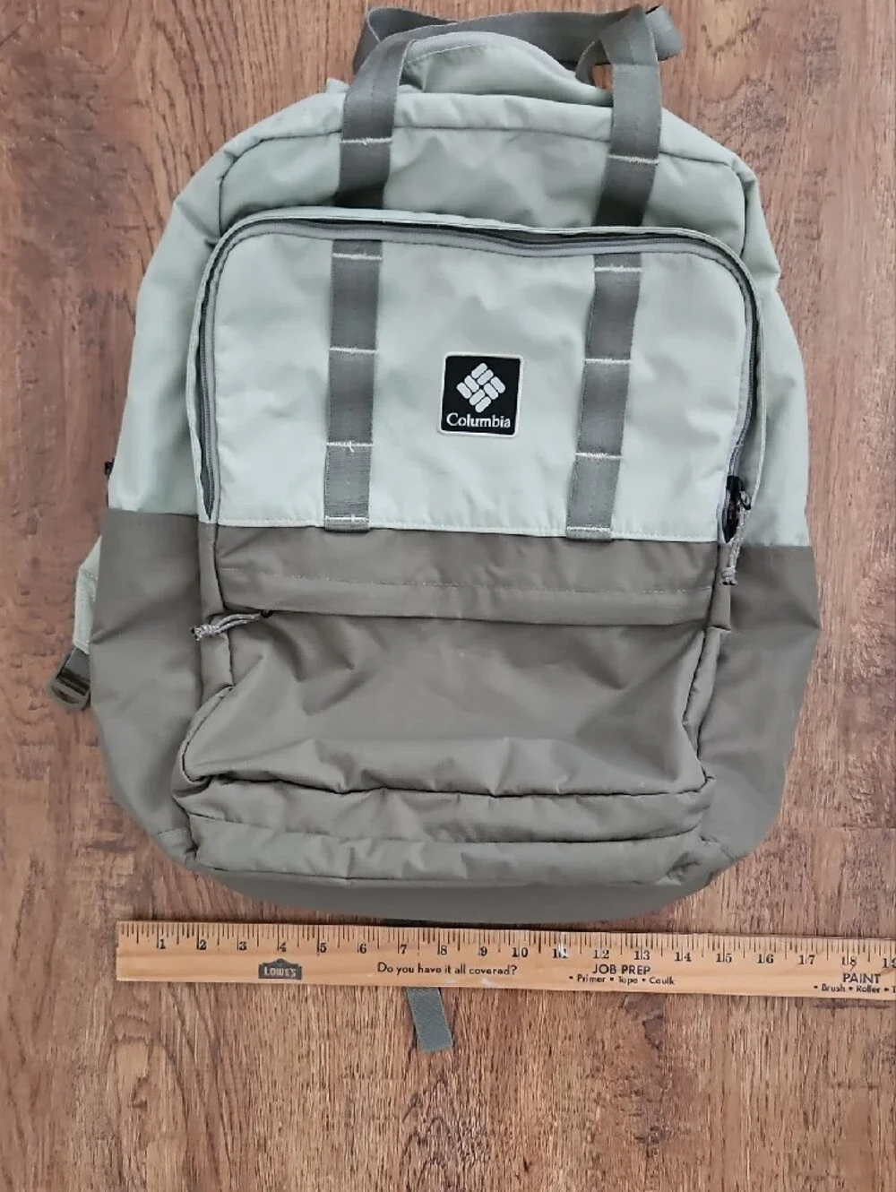 Columbia Two-Tone Sage and Olive Backpack